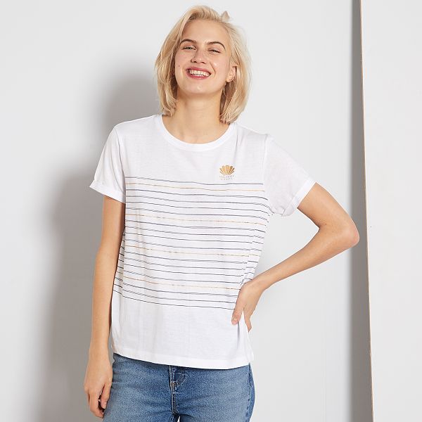 maglietta a righe donna