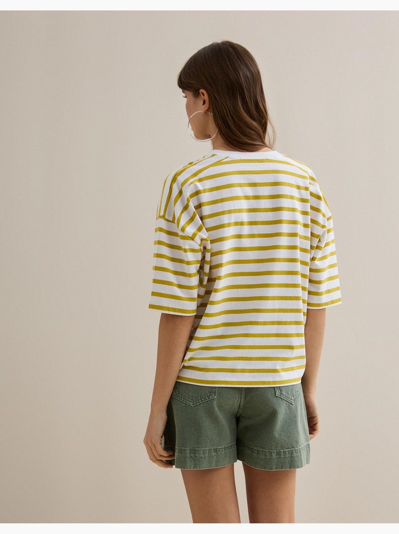 Maglietta a righe, MO Fashion Giallo - Kiabi