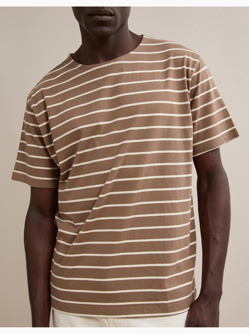 Maglietta a righe, mo fashion Marrone - Kiabi