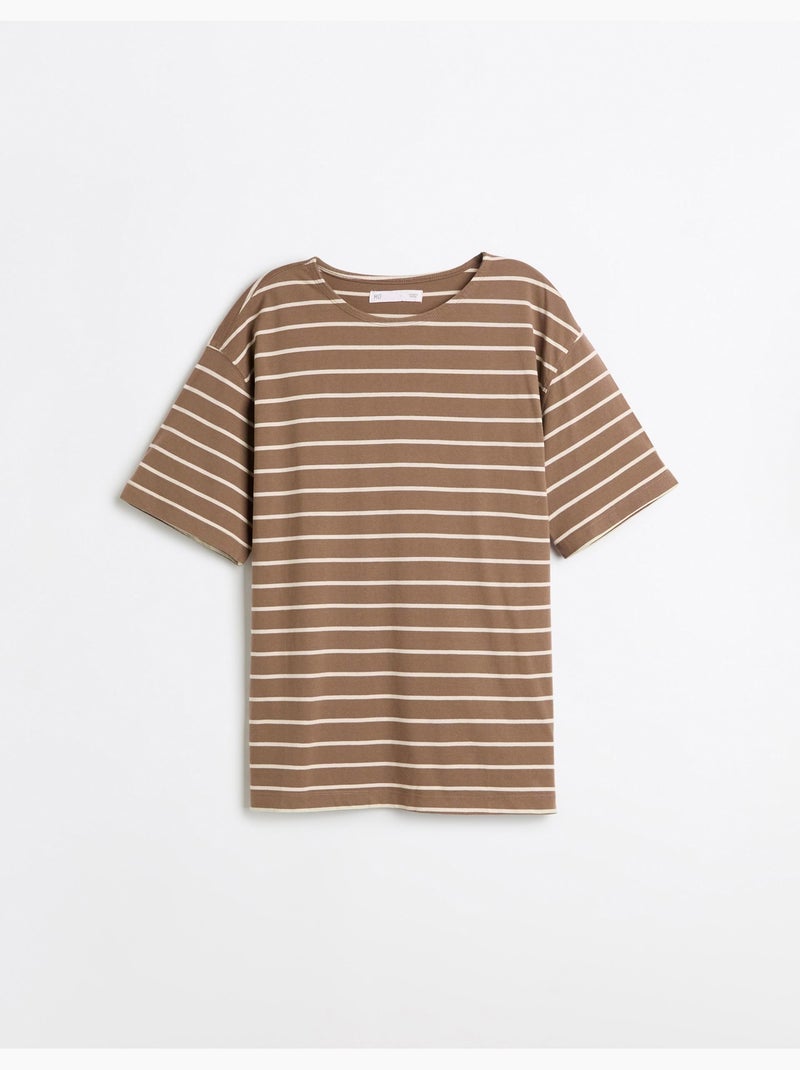 Maglietta a righe, mo fashion Marrone - Kiabi