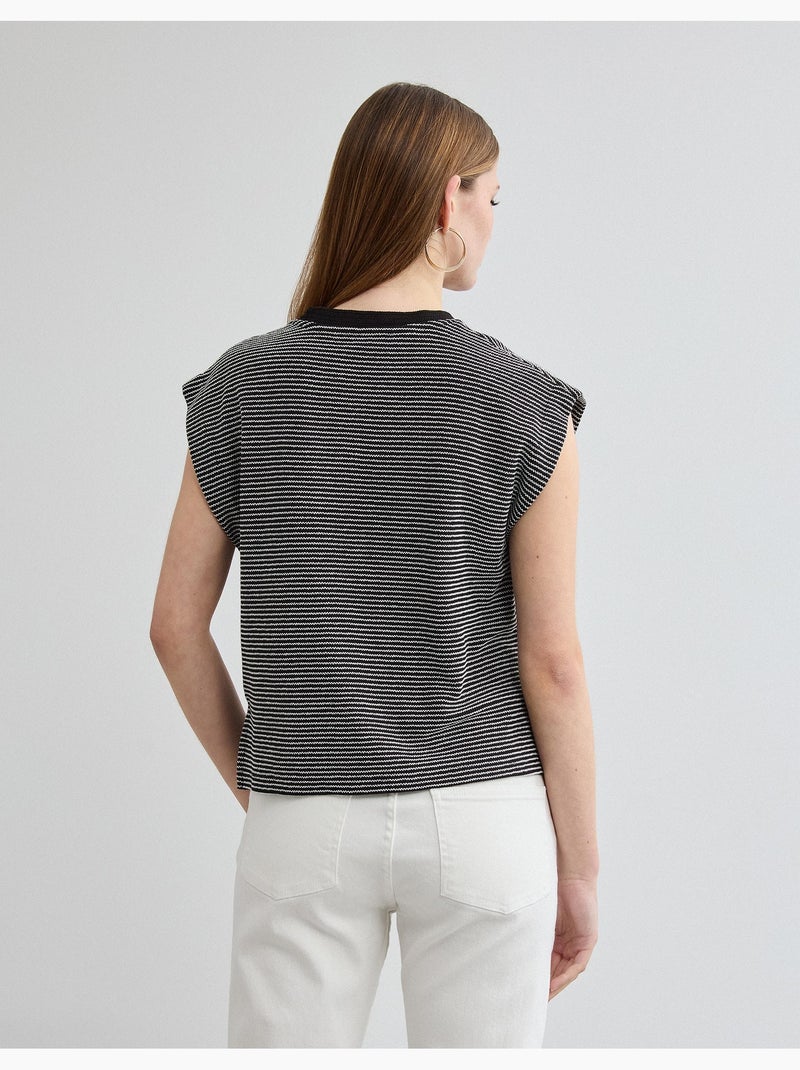 Maglietta a righe, MO Fashion Nero - Kiabi