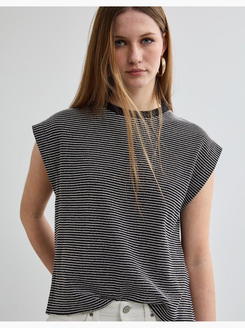 Maglietta a righe, MO Fashion Nero - Kiabi