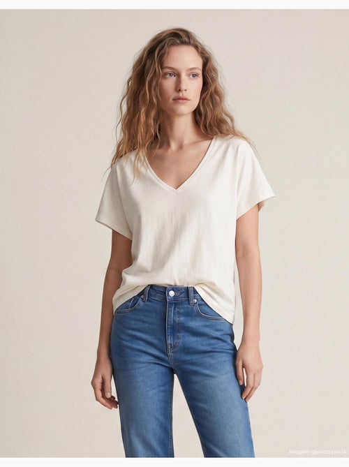 Maglietta a scollo a V, MO Fashion - Kiabi