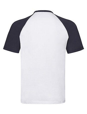 Maglietta baseball maniche corte uomo - fruit of the loom