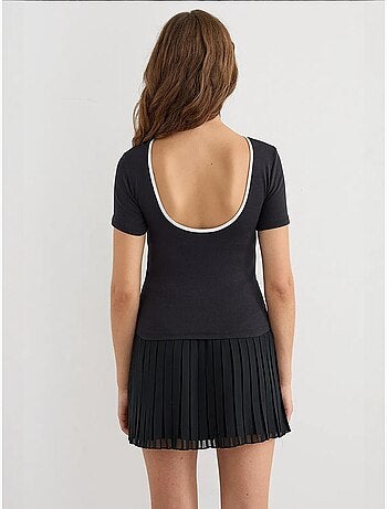 Maglietta basic in jersey con schiena scoperta hiccup