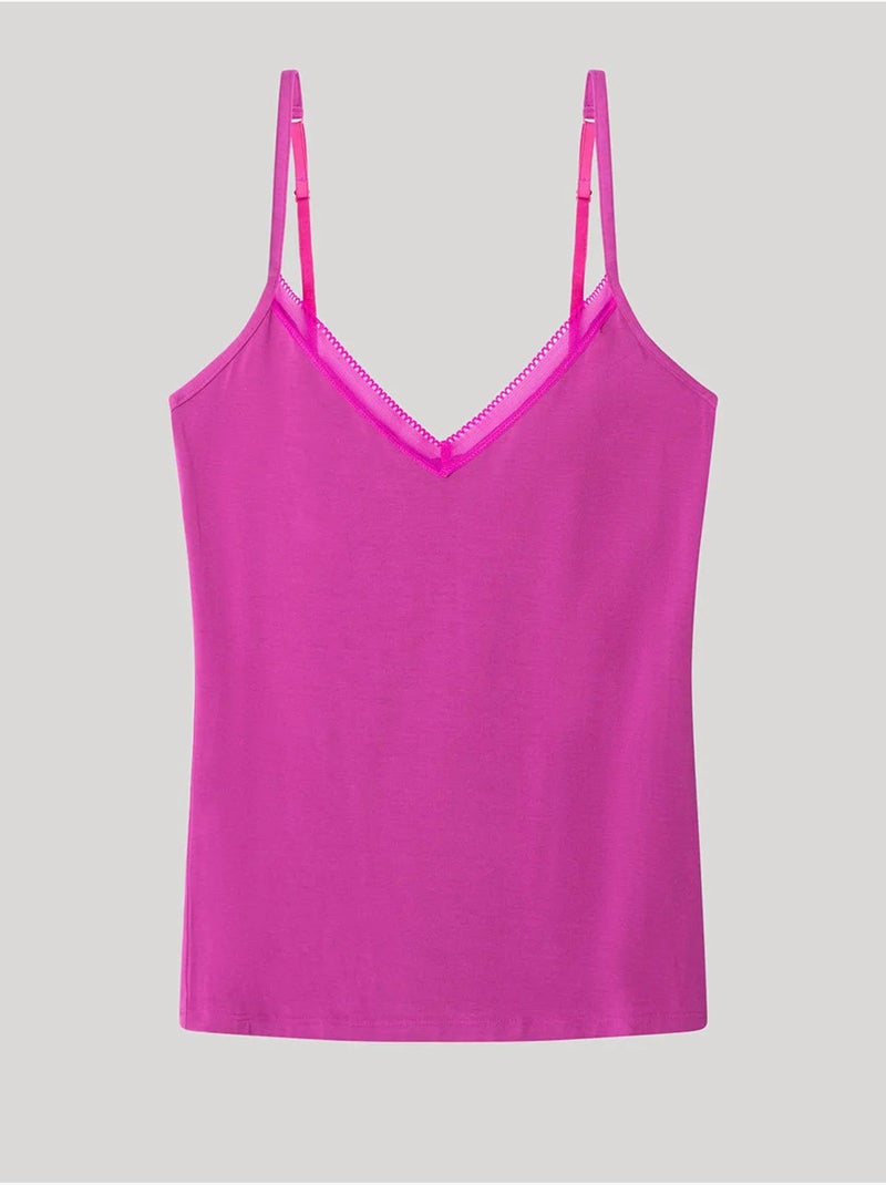 Maglietta canotta semplice Magenta - Kiabi