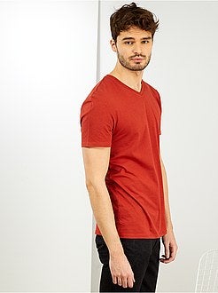 Uomini alti più di 190cm - Maglietta collo a V + 1 m 90 - Kiabi