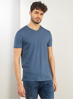 Uomini alti più di 190cm - Maglietta collo a V + 1 m 90 - Kiabi