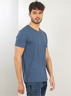 Uomini alti più di 190cm - Maglietta collo a V + 1 m 90 - Kiabi