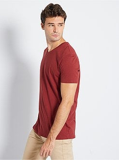 Taglie forti Uomo - Maglietta collo a V + 1 m 90 - Kiabi