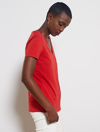 Maglietta collo a V - Kiabi