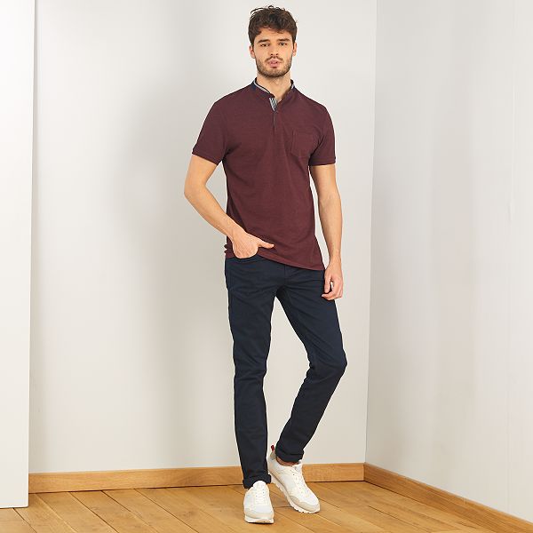 maglietta collo coreana