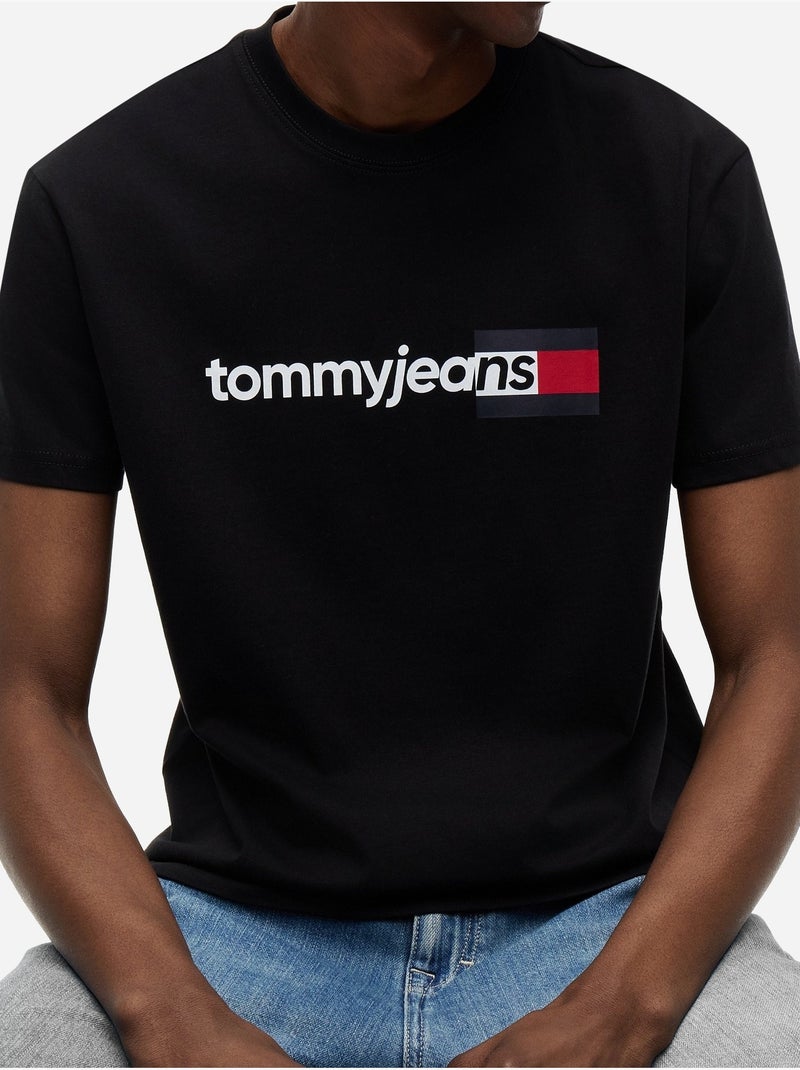 Maglietta collo rotondo - Tommy jeans Nero - Kiabi