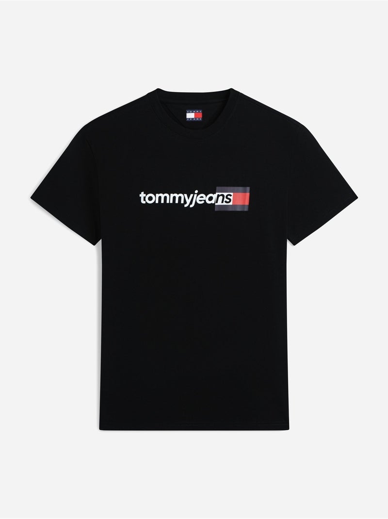 Maglietta collo rotondo - Tommy jeans Nero - Kiabi