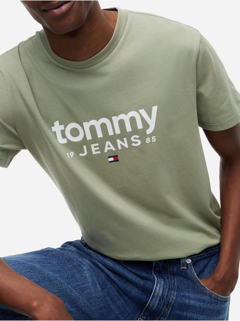 Maglietta collo rotondo - Tommy jeans Verde - Kiabi