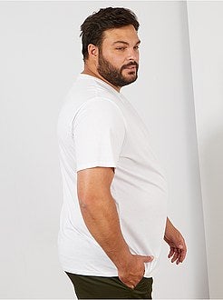 Taglie forti Uomo - Maglietta comfort jersey - Kiabi