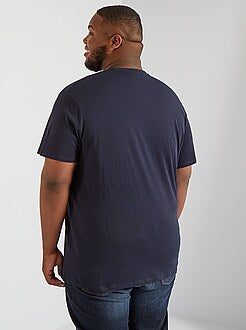 Taglie forti Uomo - Maglietta comfort jersey - Kiabi