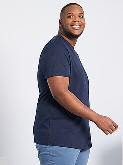 Taglie forti Uomo - Maglietta comfort jersey - Kiabi