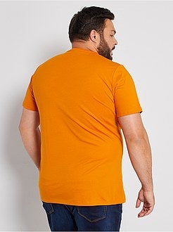 Taglie forti Uomo - Maglietta comfort jersey - Kiabi