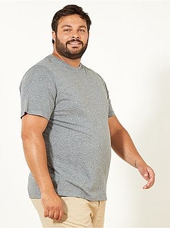 Taglie forti Uomo - Maglietta comfort jersey - Kiabi