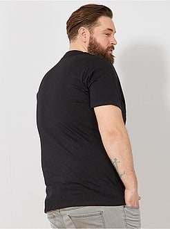 Taglie forti Uomo - Maglietta comfort jersey - Kiabi