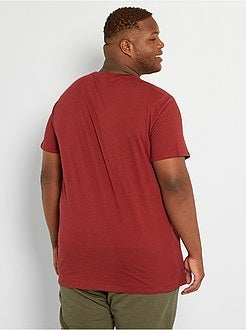 Taglie forti Uomo - Maglietta comfort jersey - Kiabi