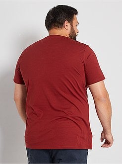 Taglie forti Uomo - Maglietta comfort jersey - Kiabi