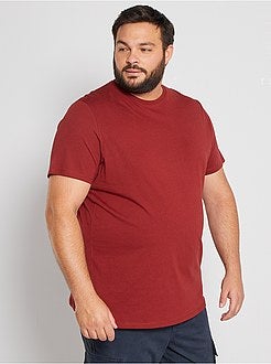 Taglie forti Uomo - Maglietta comfort jersey - Kiabi