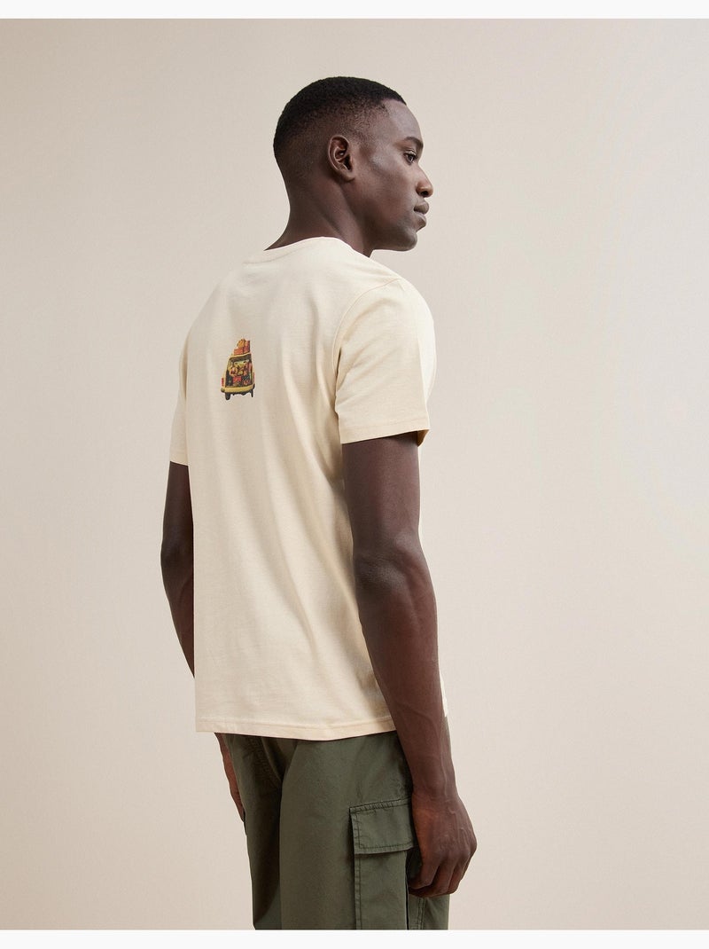Maglietta con maglia stampata, mo fashion Beige - Kiabi
