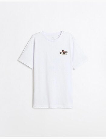 Maglietta con maglia stampata, mo fashion