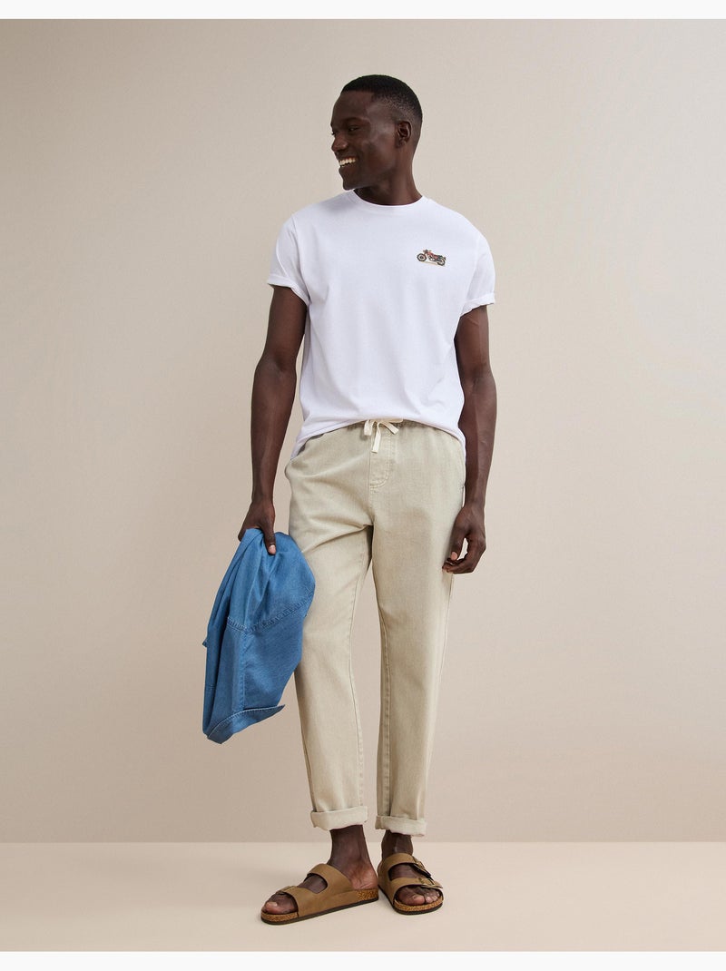 Maglietta con maglia stampata, mo fashion Bianco - Kiabi