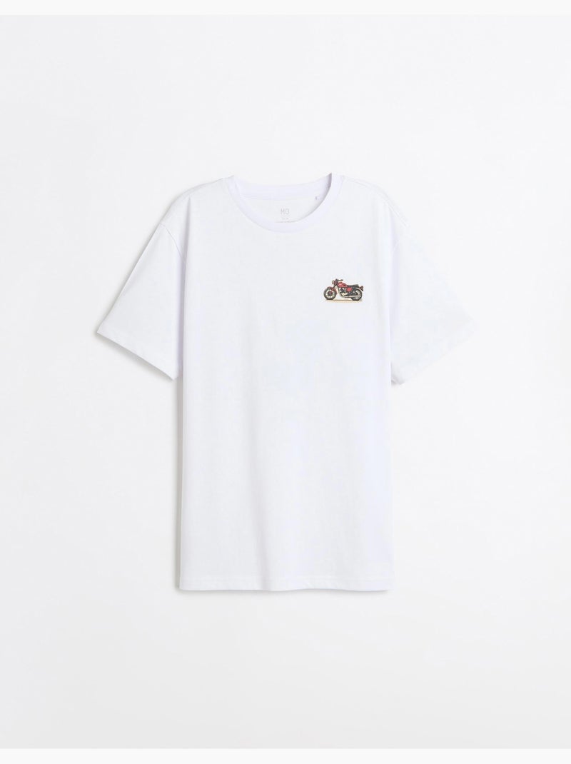Maglietta con maglia stampata, mo fashion Bianco - Kiabi