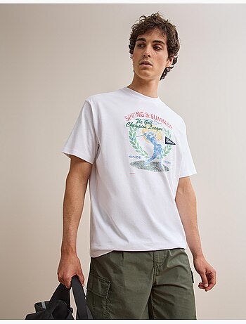 Maglietta con maglia stampata, MO Fashion