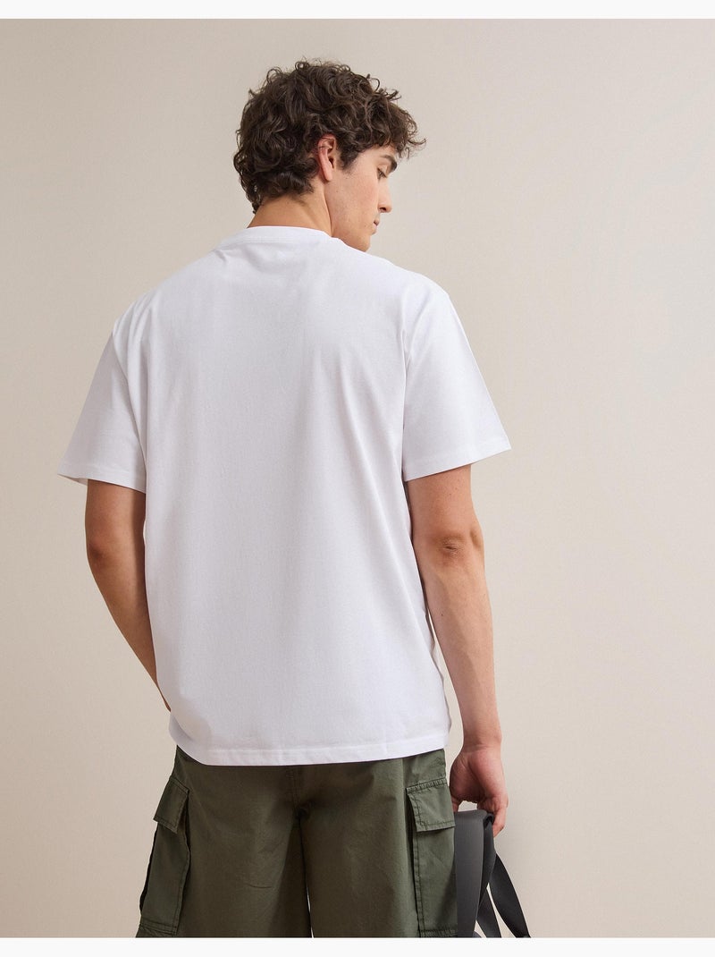 Maglietta con maglia stampata, MO Fashion Bianco - Kiabi