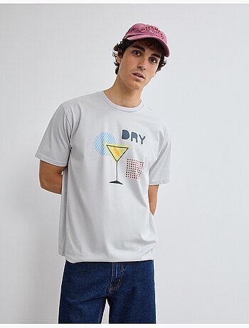 Maglietta con maglia stampata, MO Fashion