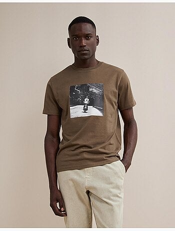 Maglietta con maglia stampata, mo fashion