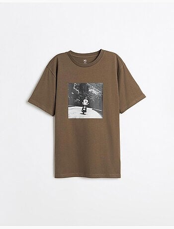 Maglietta con maglia stampata, mo fashion
