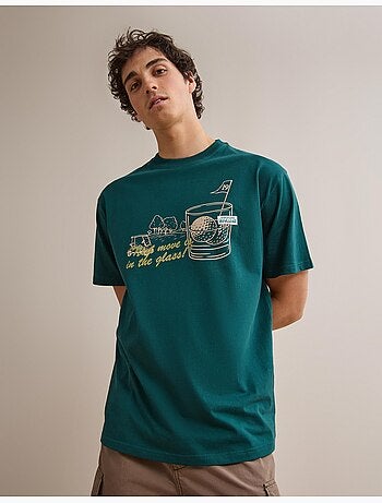 Maglietta con maglia stampata, MO Fashion