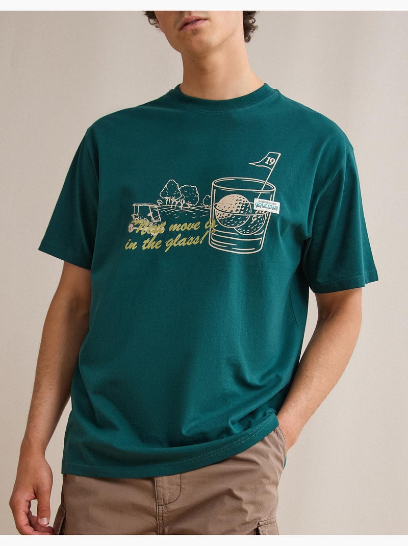 Maglietta con maglia stampata, MO Fashion Verde - Kiabi