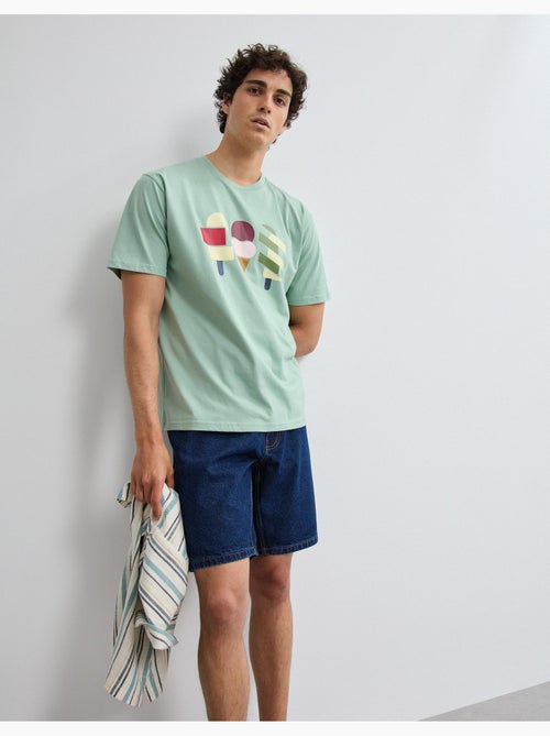 Maglietta con maglia stampata, MO Fashion - Kiabi Maglietta con maglia stampata, MO Fashion - Kiabi