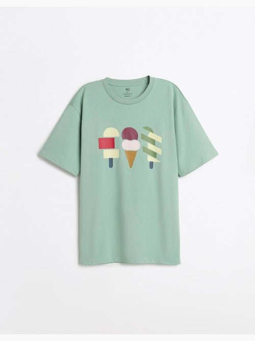 Maglietta con maglia stampata, MO Fashion - Kiabi Maglietta con maglia stampata, MO Fashion - Kiabi