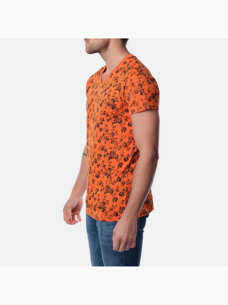 Maglietta con motivo Arancione - Kiabi
