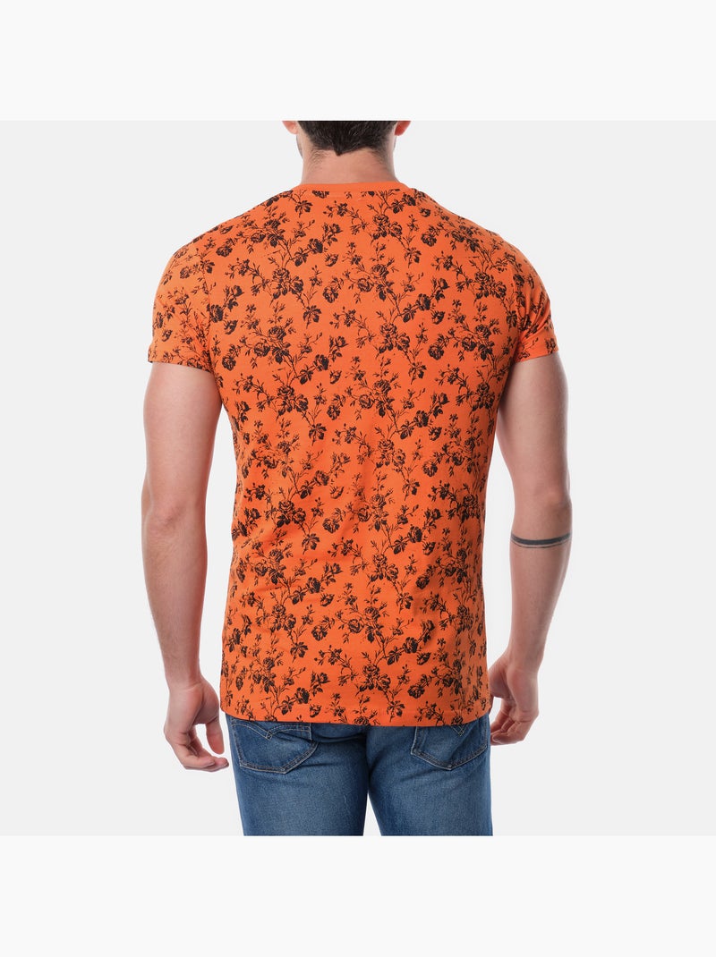 Maglietta con motivo Arancione - Kiabi