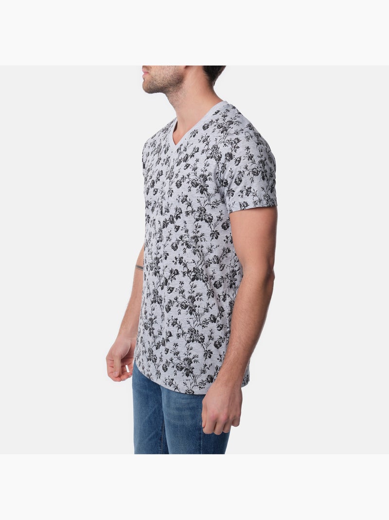 Maglietta con motivo Grigio - Kiabi