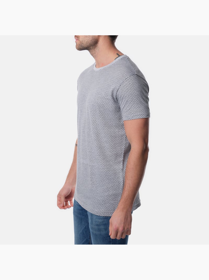 Maglietta con motivo Grigio - Kiabi