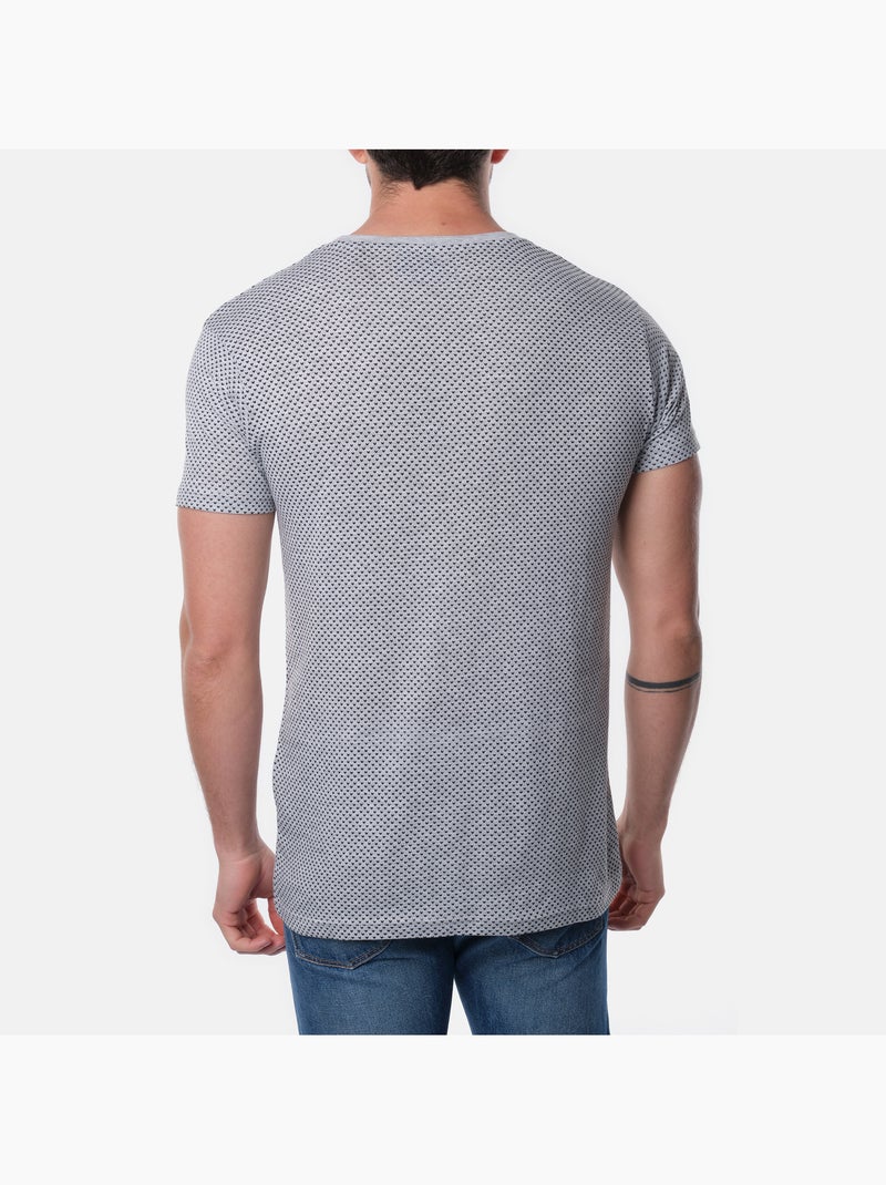 Maglietta con motivo Grigio - Kiabi