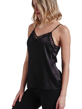 Maglietta con scollo a V in pizzo da donna ADMAS
