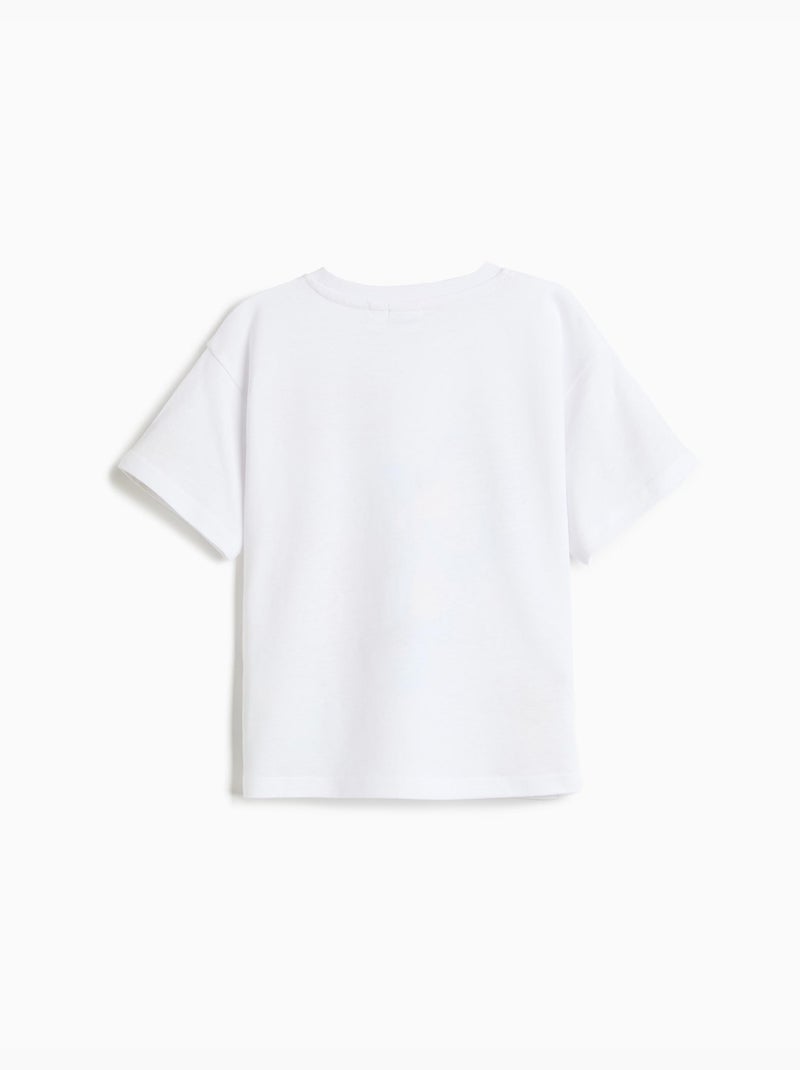 Maglietta con stampa 'bluey', mo fashion Bianco - Kiabi
