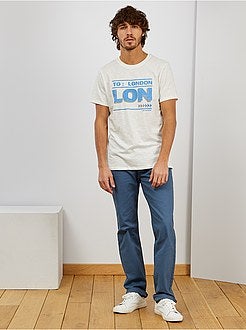 Uomo dalla S alla XXL - Maglietta con stampa 'eco-design' - Kiabi