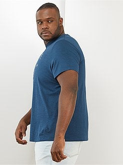 Taglie forti Uomo - Maglietta con stampa 'eco-design' - Kiabi